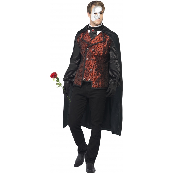 Halloween - Dark Opera Masquerade kostuum - zwart - voor volwassenen