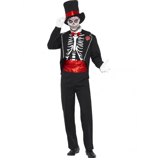 Halloween - Day of the Dead heren kostuum bones