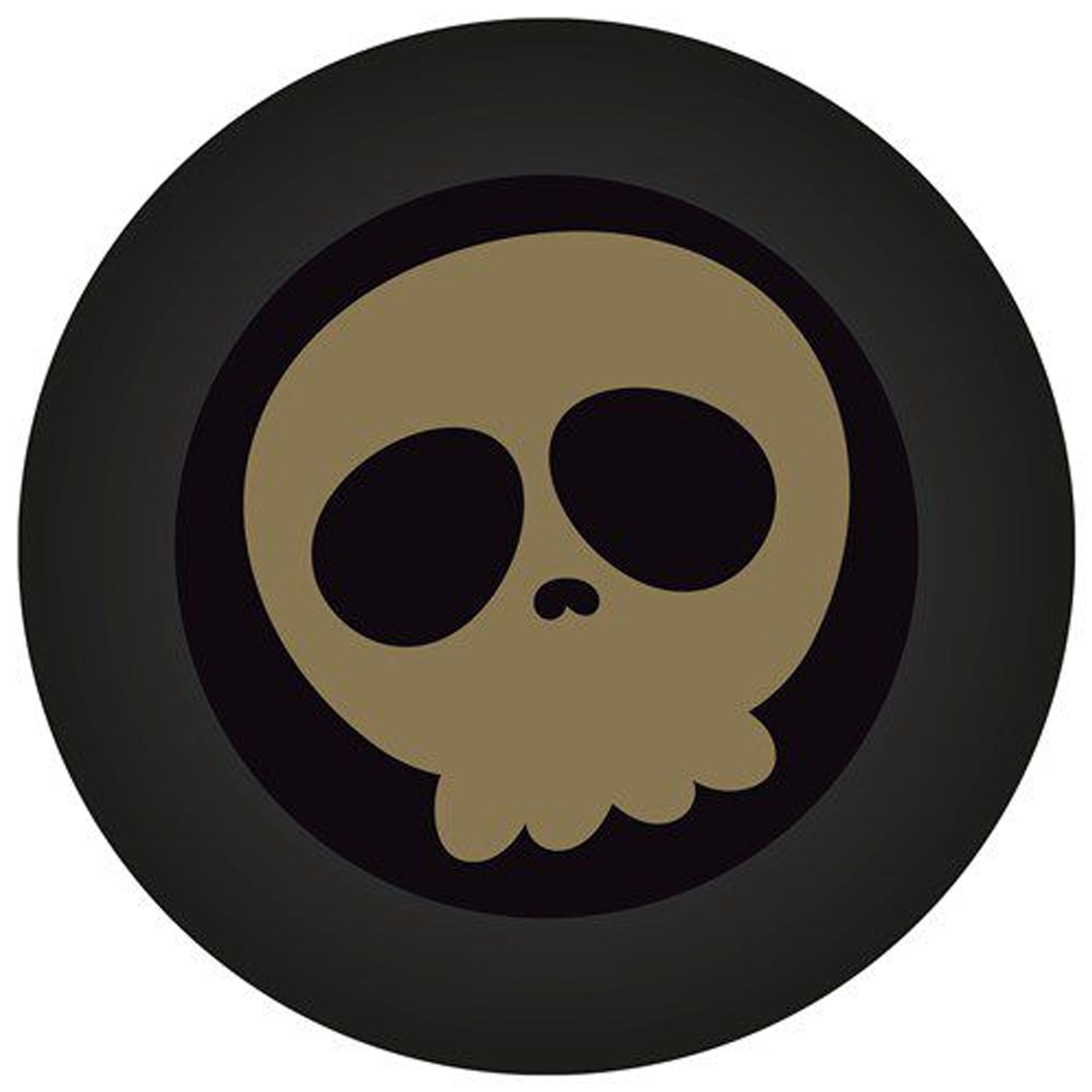 Halloween - Halloween/horror doodshoofd/schedel bordjes - 8x - zwart - papier - D23 cm