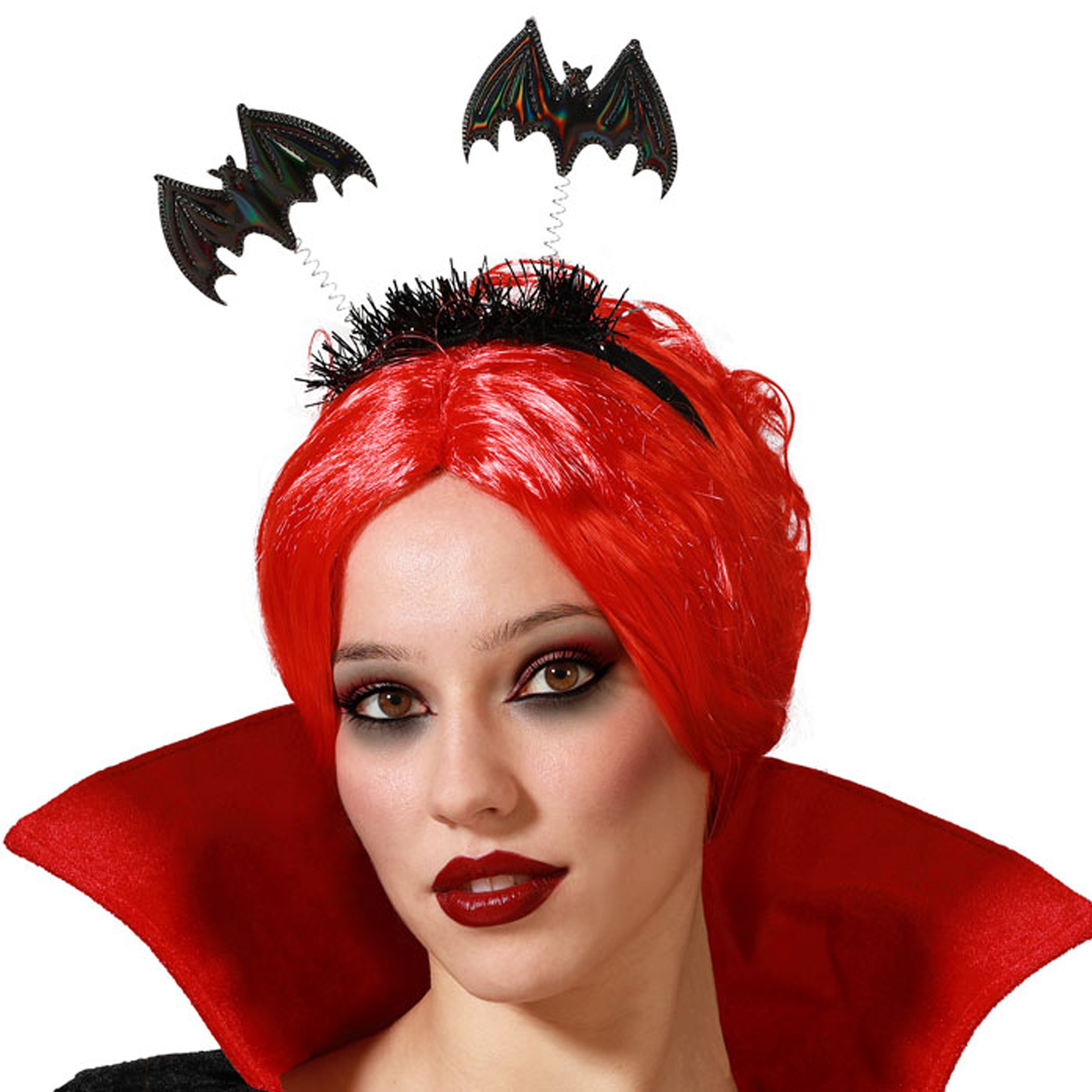 Halloween - Halloween/horror verkleed diadeem/tiara - met vleermuizen - kunststof - dames/meisjes