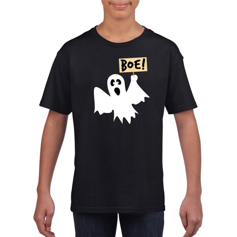 Halloween - Halloween spook t-shirt zwart kinderen