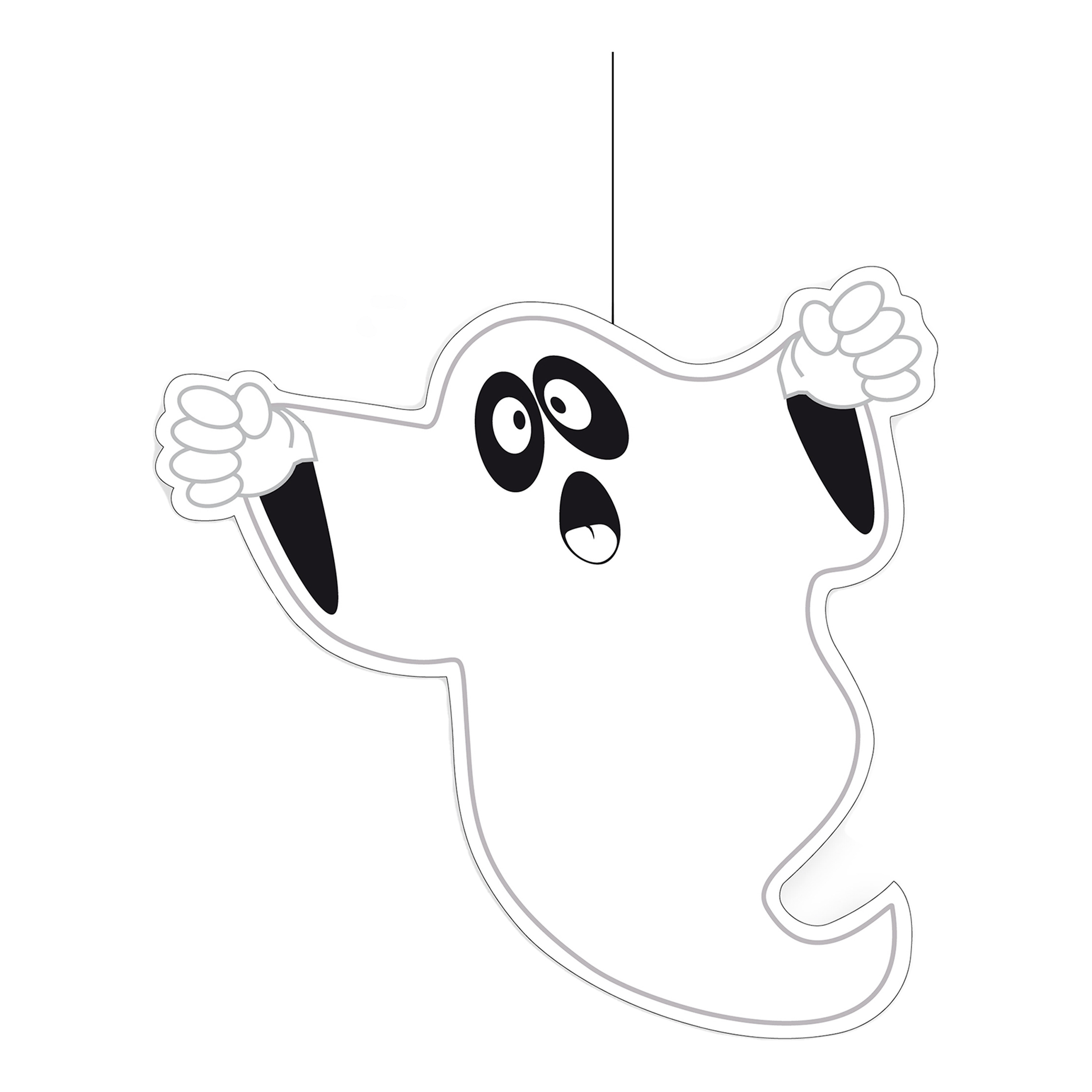 Halloween - Halloween thema hangende spook/geest decoratie 20 cm