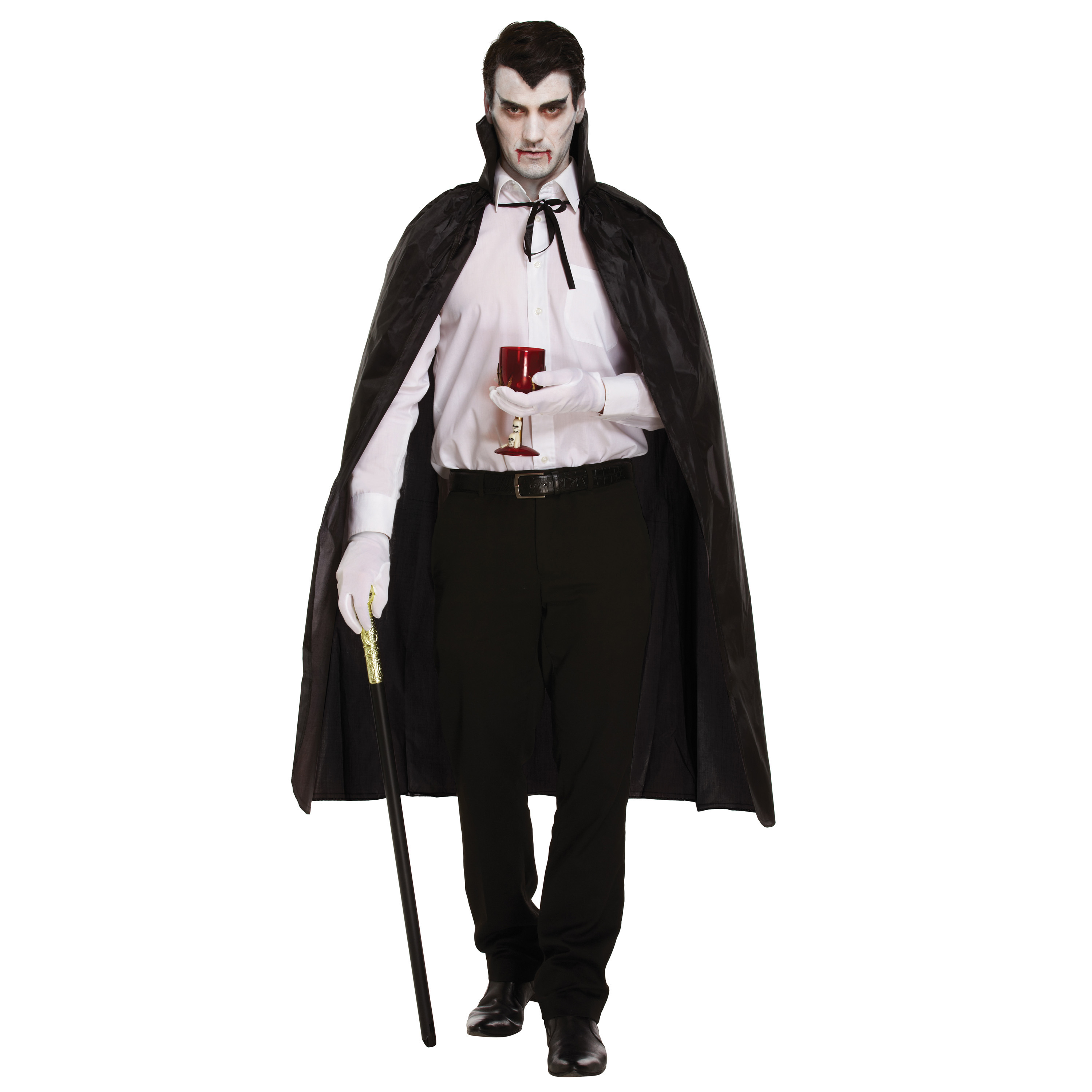 Halloween - Halloween verkleed cape - voor volwassenen - zwart - Halloween kostuums
