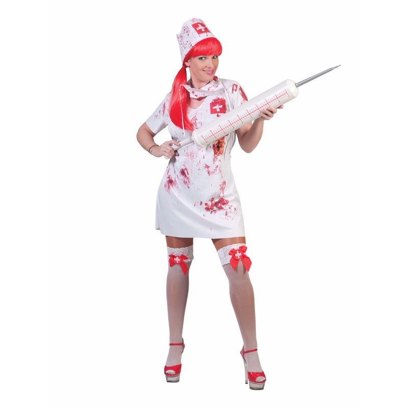 Halloween - Horror/Halloween verpleegster verkleedkleding jurk met bloed