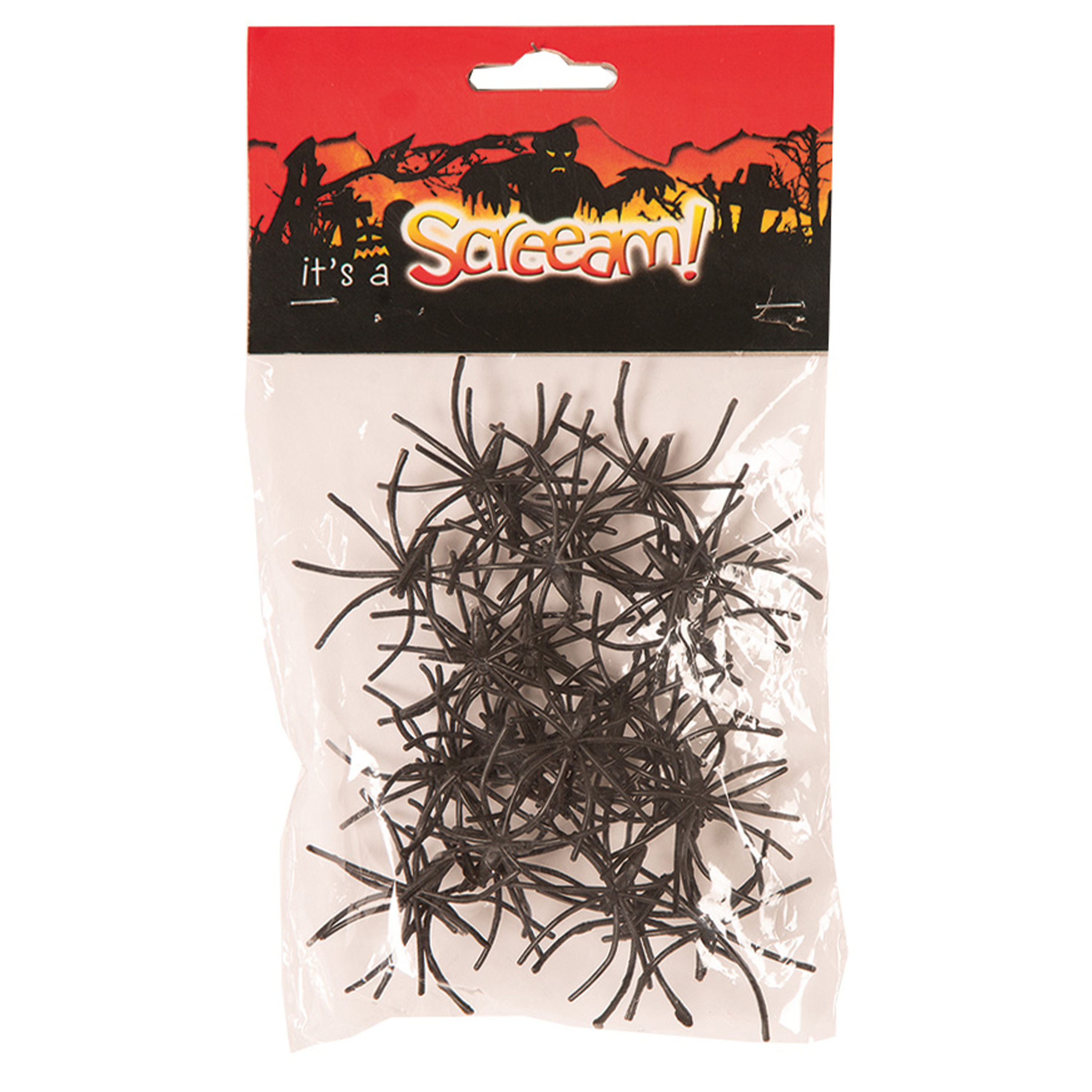 Halloween - Nep spinnen/spinnetjes 4 cm - zwart - 30x stuks - Horror/griezel thema decoratie beestjes