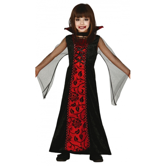 Halloween - Rode vampieren jurk voor meisjes