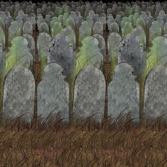 Halloween scenesetter begraafplaats