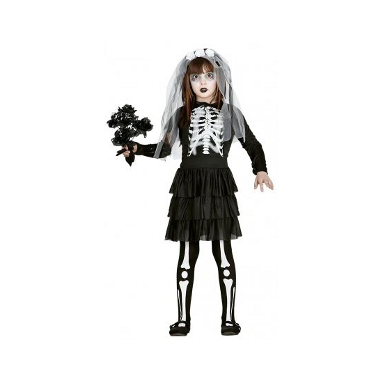 Halloween - Skelet bruidsjurk voor meisjes