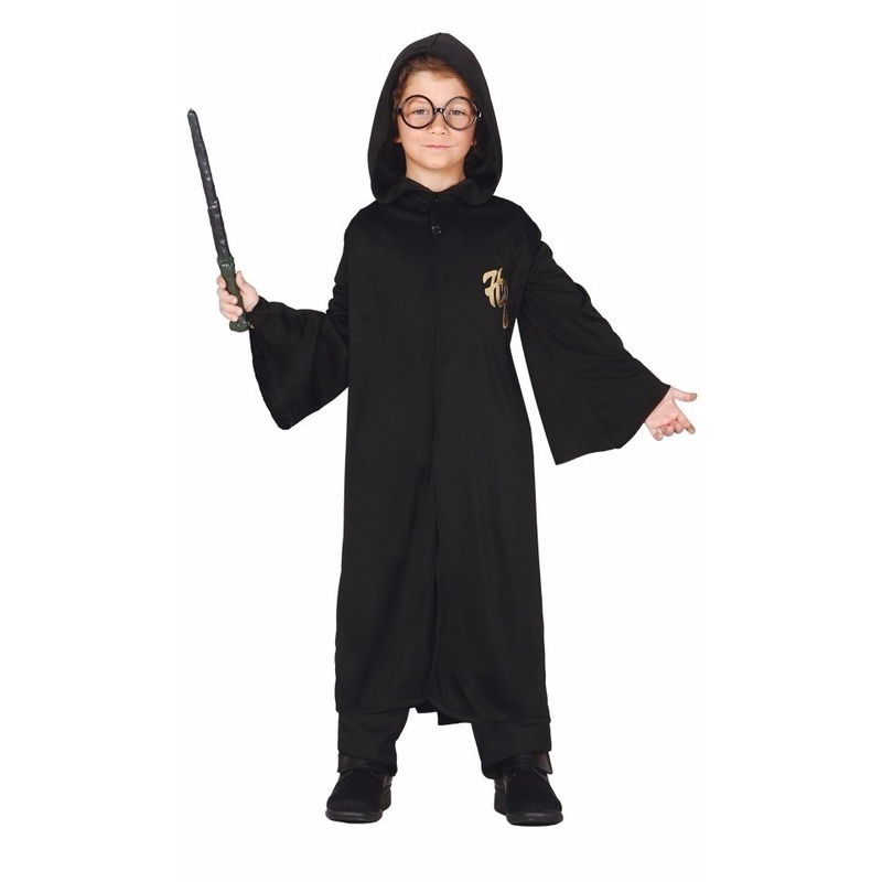 Halloween - Tovenaar Harry cape met capuchon voor kinderen
