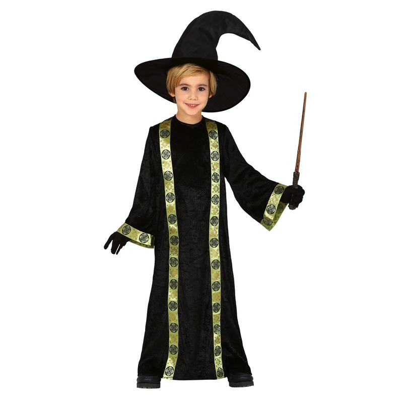 Halloween - Tovenaar verkleed kostuum voor kinderen met hoed