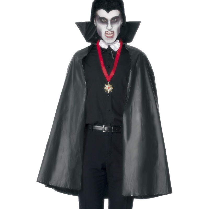 Halloween - Voordelige vampier cape - zwart - voor volwassenen