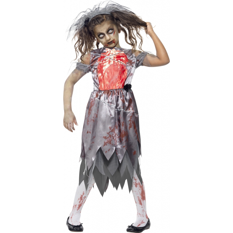 Halloween - Zombie bruidsjurk voor meiden