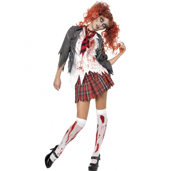 Halloween - Zombie schoolmeisje kostuum