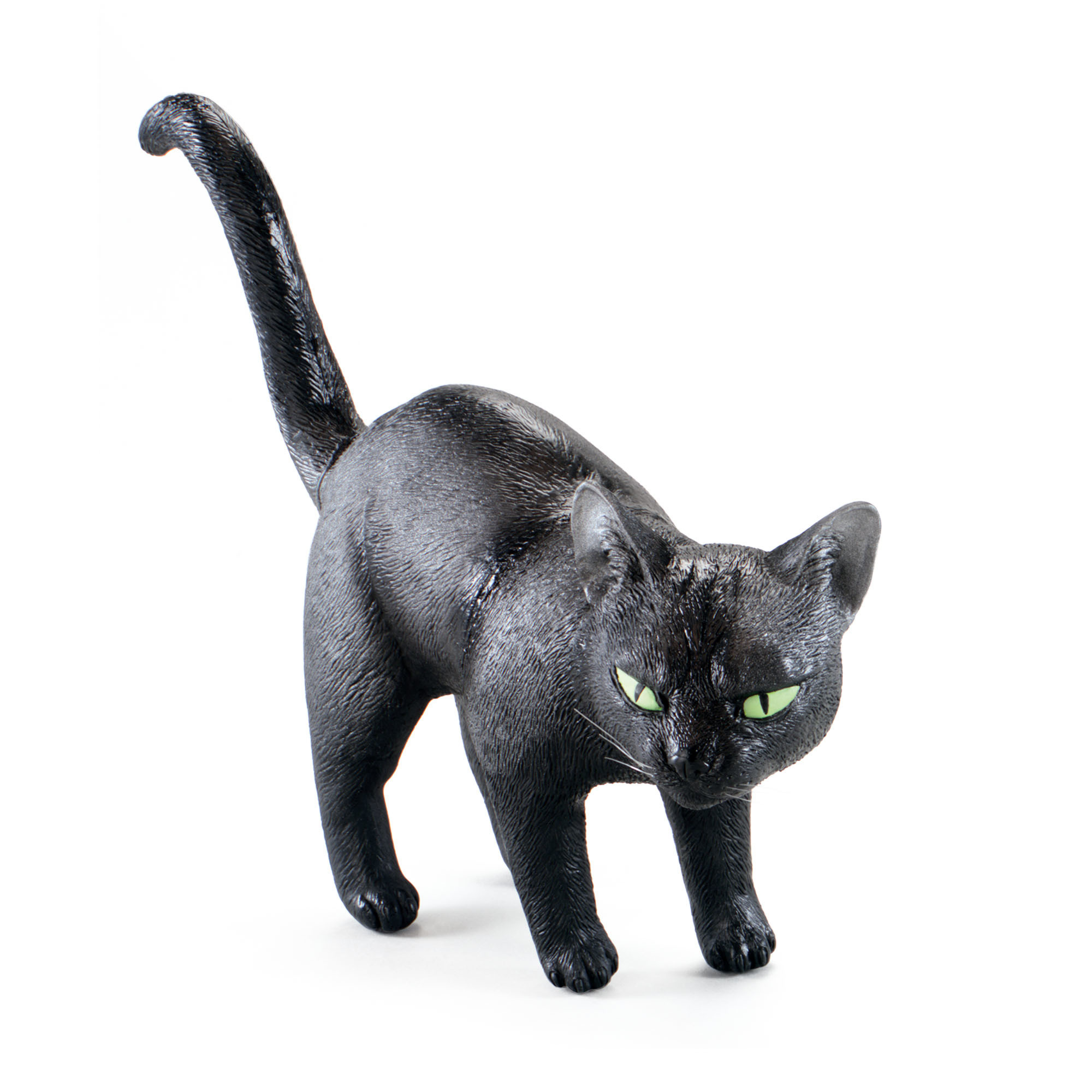 Halloween zwarte kat horror decoratie 23 cm