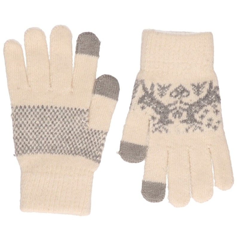Handschoenen Nordic-wit voor dames