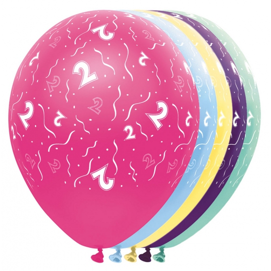 Helium leeftijd ballonnen 2 jaar -
