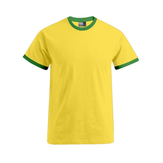 Heren shirt geel groen M -