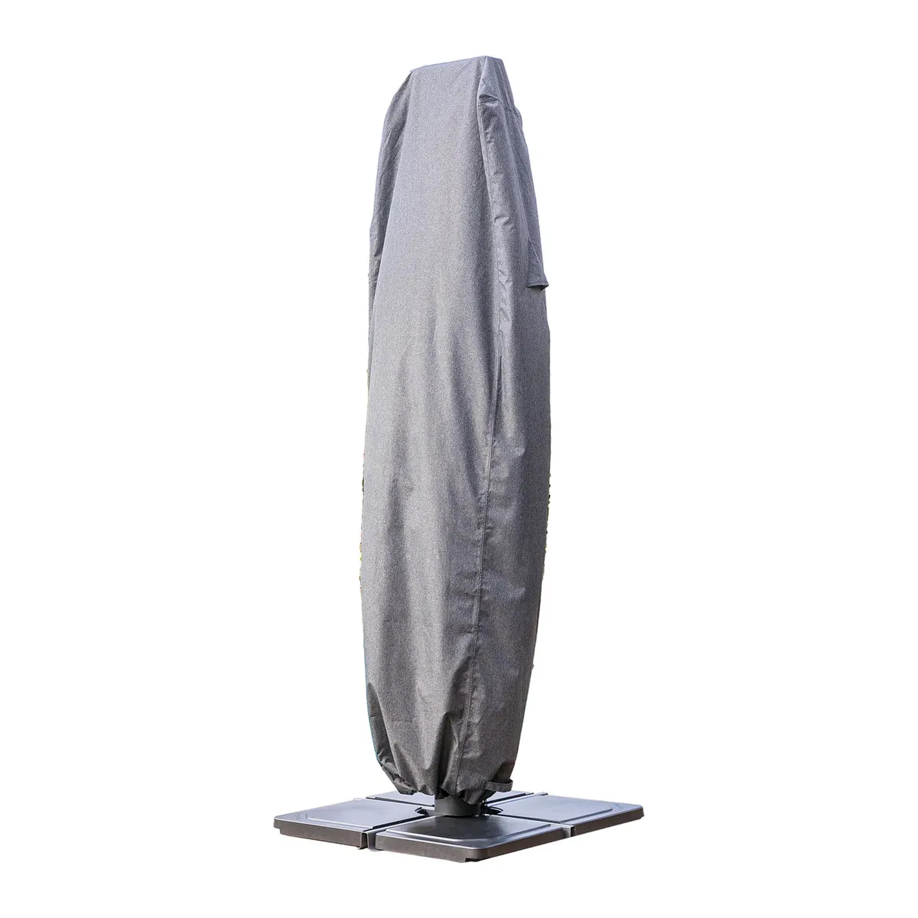 Hesperide Parasol Beschermhoes Hambo grijs polyester waterafstotend 30 x 60 x 210 cm