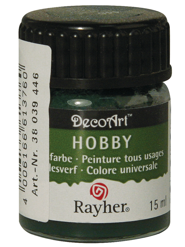 Hobby acrylverf donkergroen 15 ml -