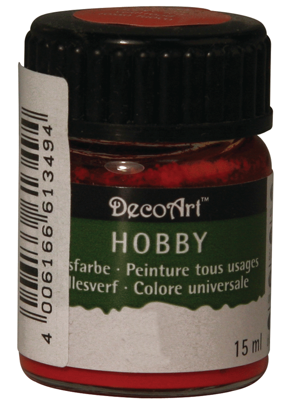 Hobby acrylverf rood 15 ml