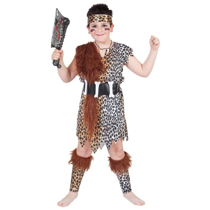 Holbewoner prehistory thema kostuum voor kinderen