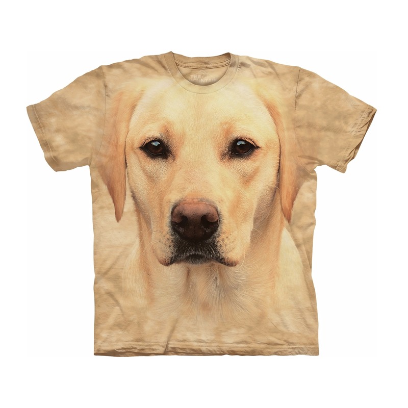 Honden dieren T-shirt blonde Labrador voor volwassenen 2XL -