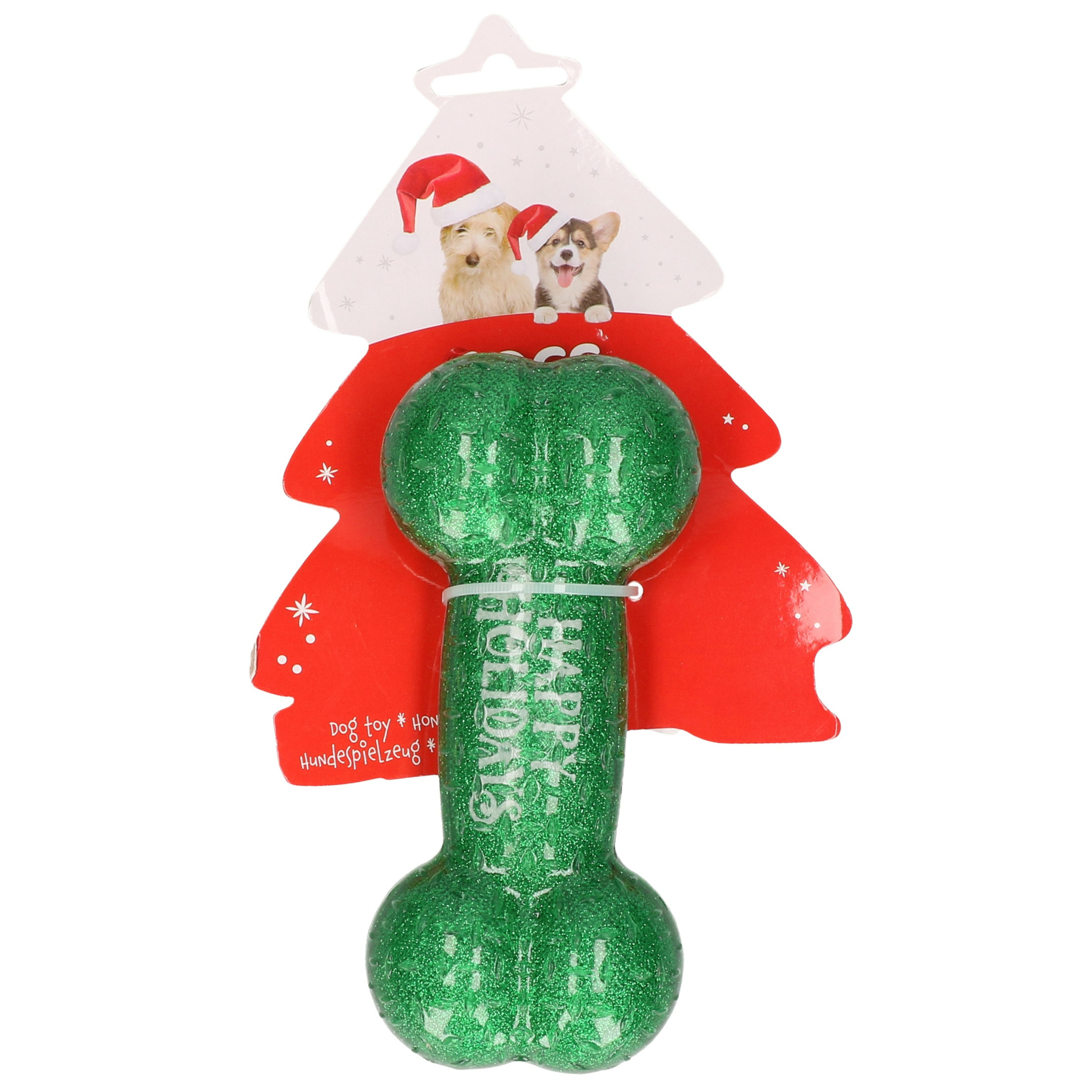 Honden speelgoed bot groen 16,5 cm kerstcadeau voor huisdieren