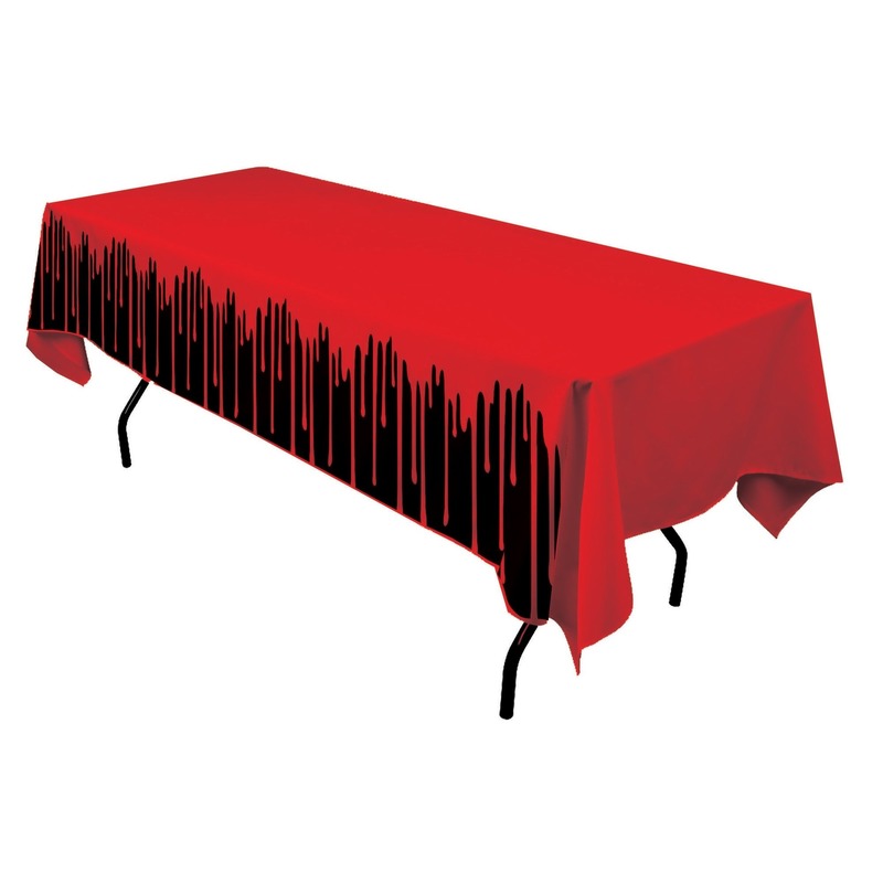 Horror tafelkleed bloed print 137 x 274 cm Halloween thema