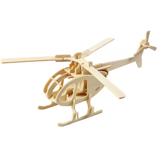 Houten 3D puzzel helicopter