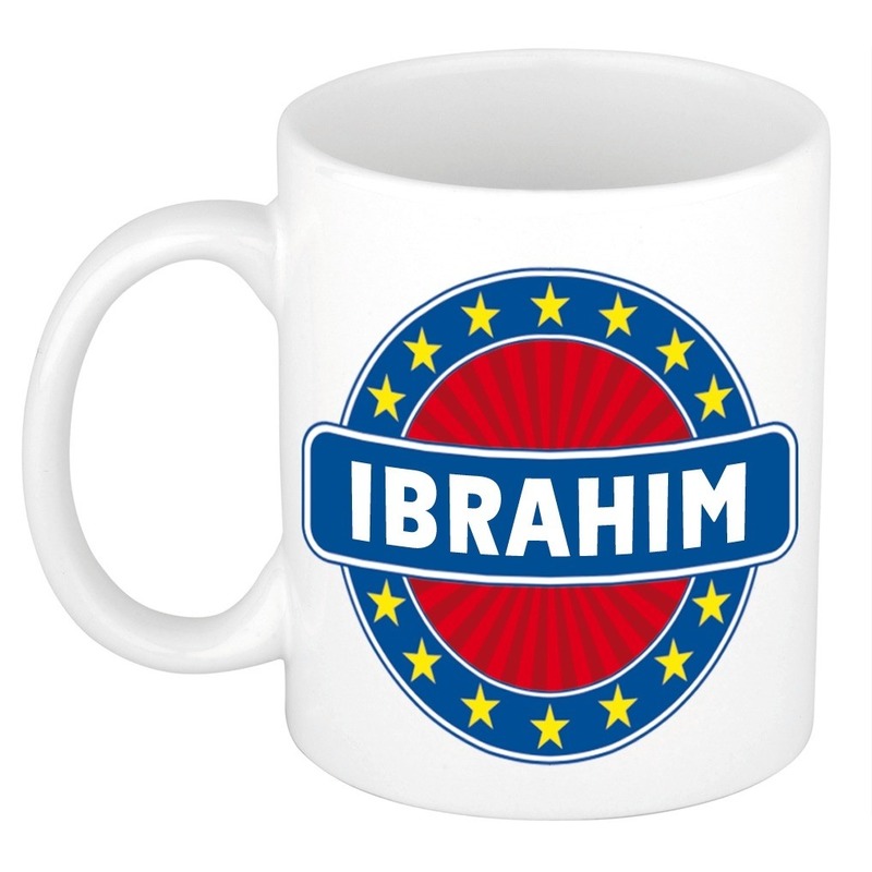Ibrahim naam koffie mok-beker 300 ml