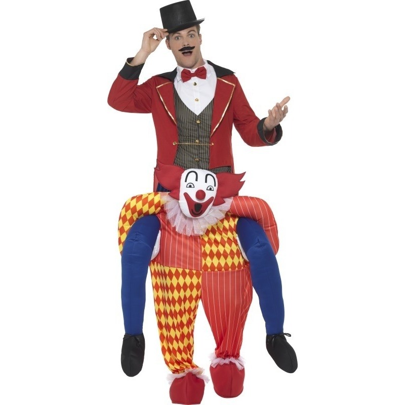 Instapkostuum circus clown voor volwassenen