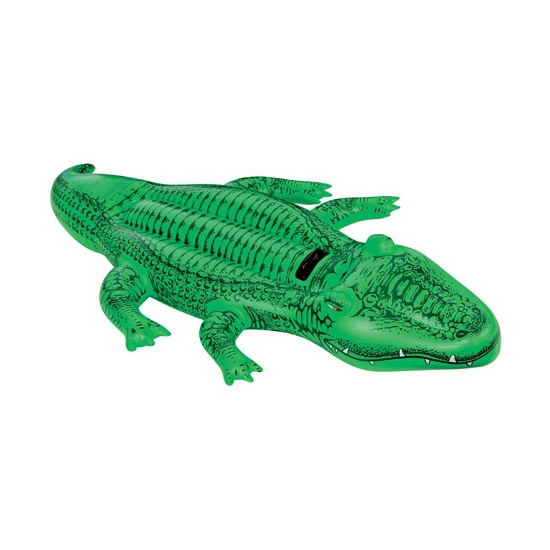 Intex opblaasbare krokodil 168 cm ride-on speelgoed -