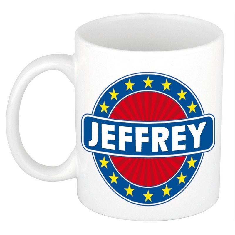 Jeffrey naam koffie mok-beker 300 ml