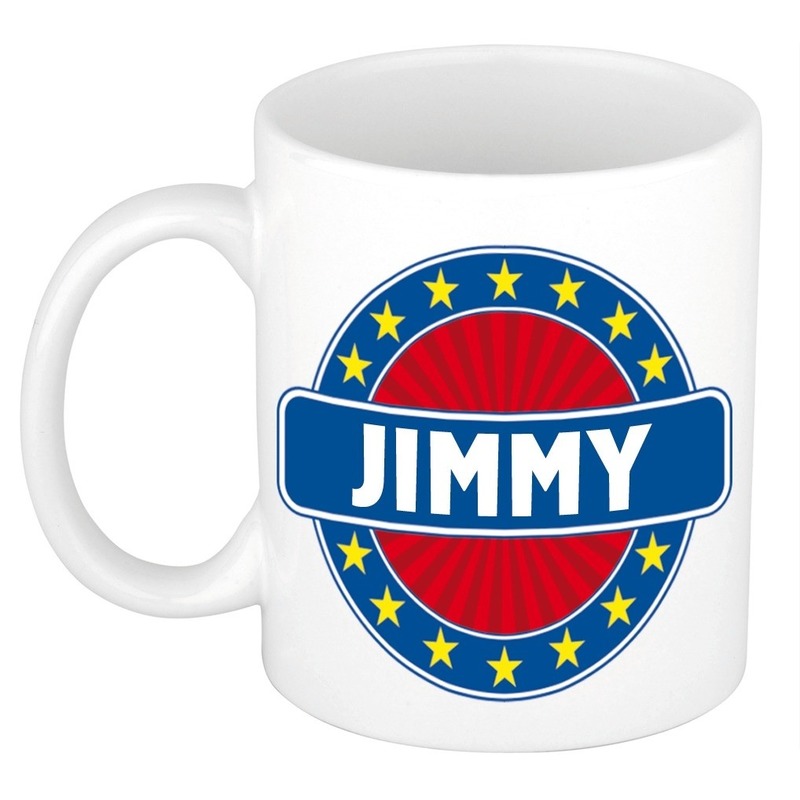Jimmy naam koffie mok-beker 300 ml