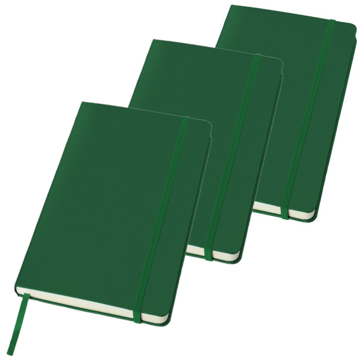JournalBooks notitieboekje gelinieerd A5 hardcover - 3x -
