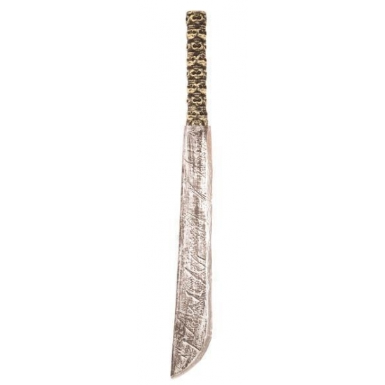 Kapmes verkleed zwaard met schedels 75 cm -
