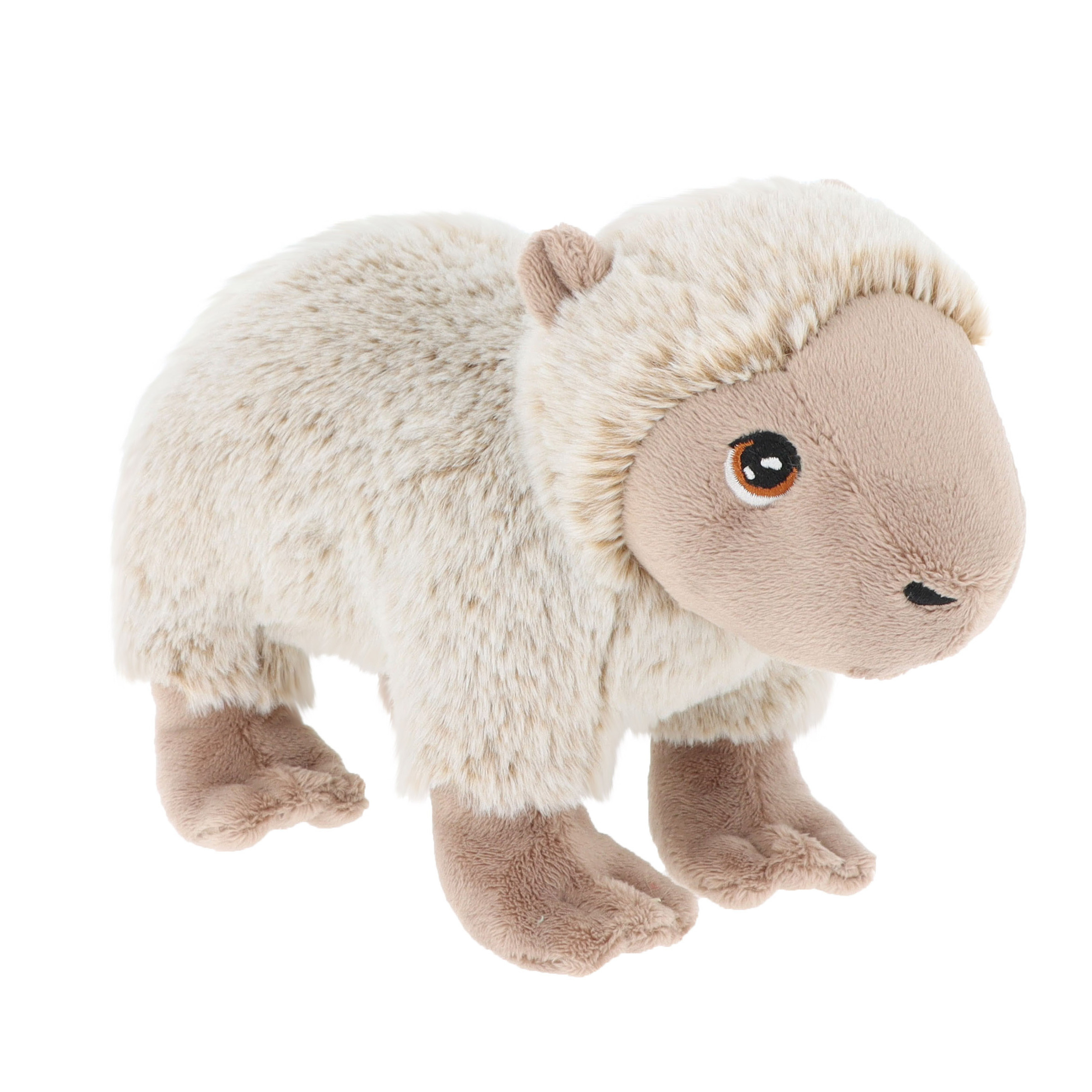 Keel Toys pluche Capybara knuffeldier grijs staand 20 cm