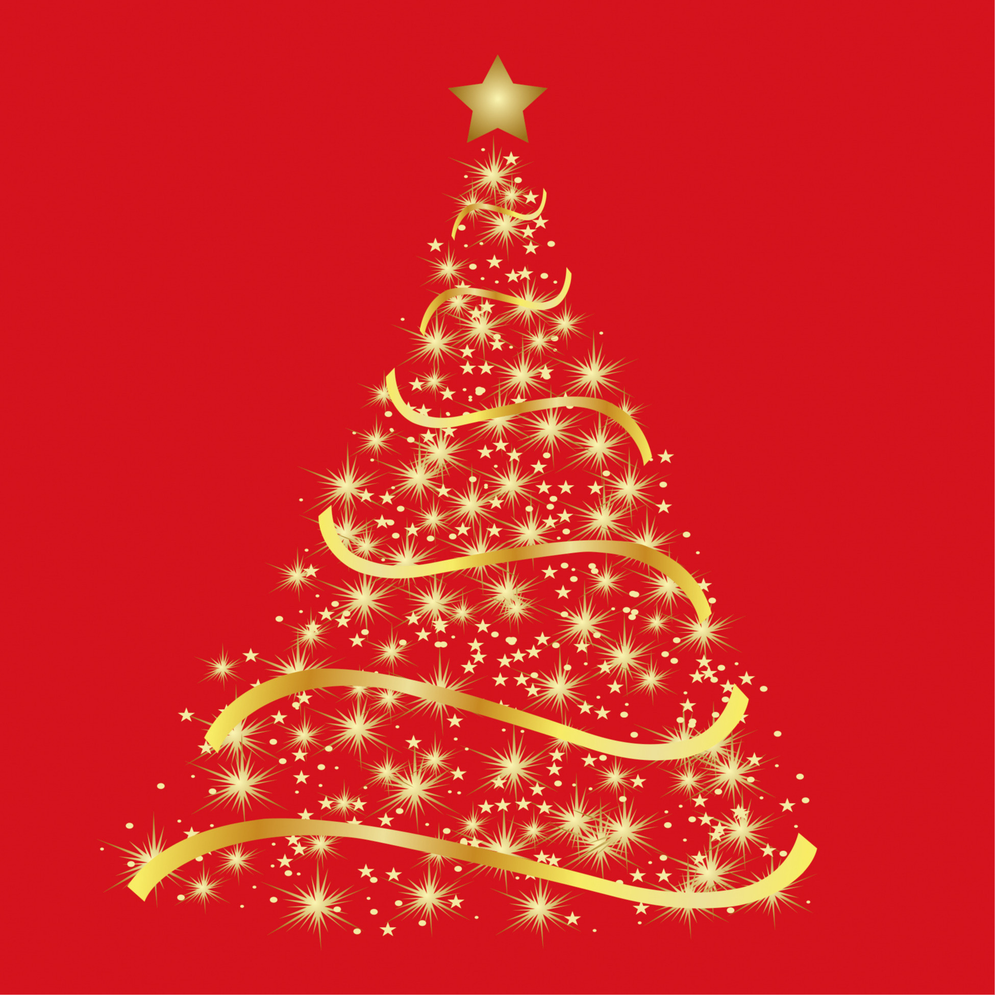 Kerst thema servetten 20x st 33 x 33 cm rood kerstboom