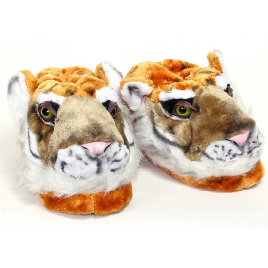 Kinder dierensloffen-pantoffels tijger