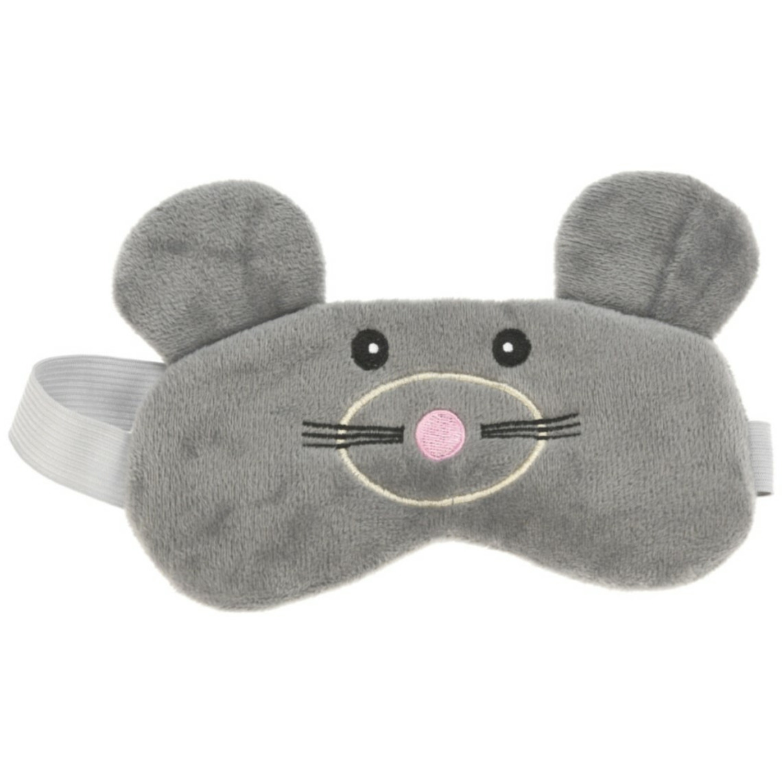 Kinder slaapmasker-oogmasker muis grijs-roze