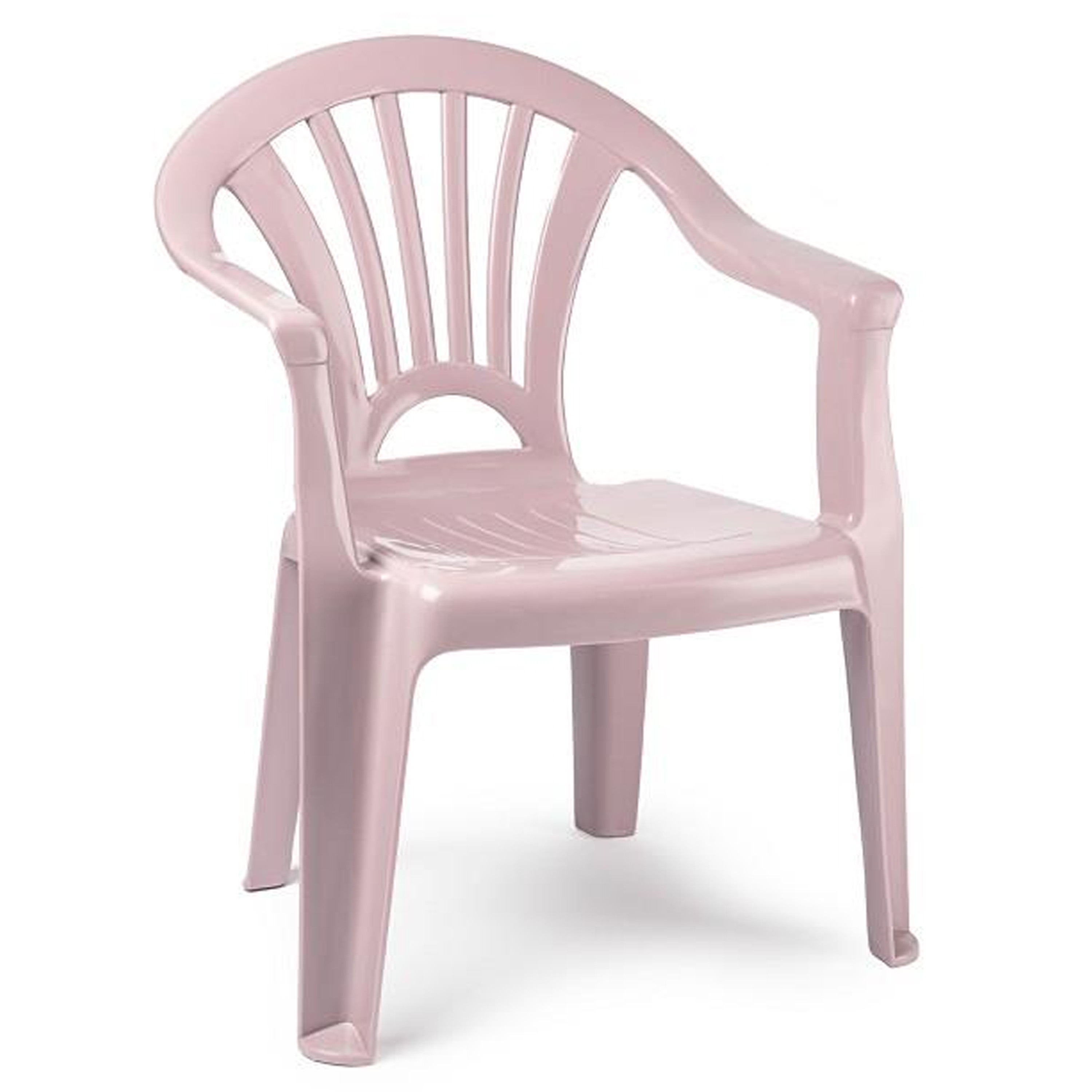 Kinderstoel van kunststof roze 35 x 28 x 50 cm tuin-camping-slaapkamer