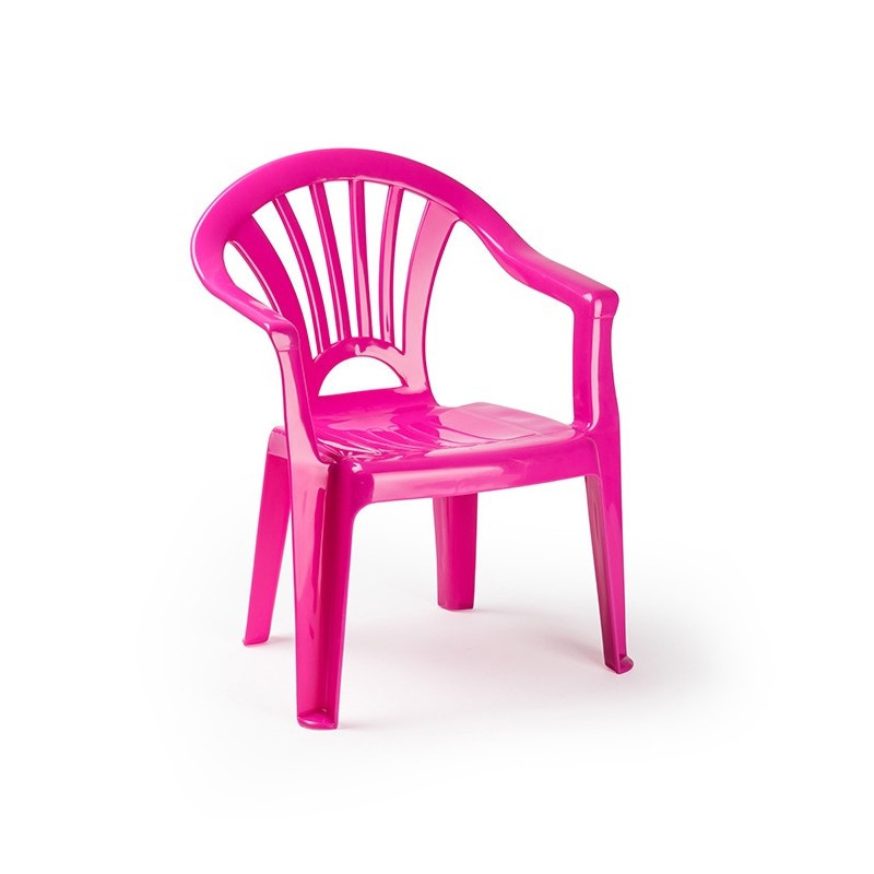 Forte Plastics Kinderstoelen fel roze kunststof 35 x 28 x 50 cm -