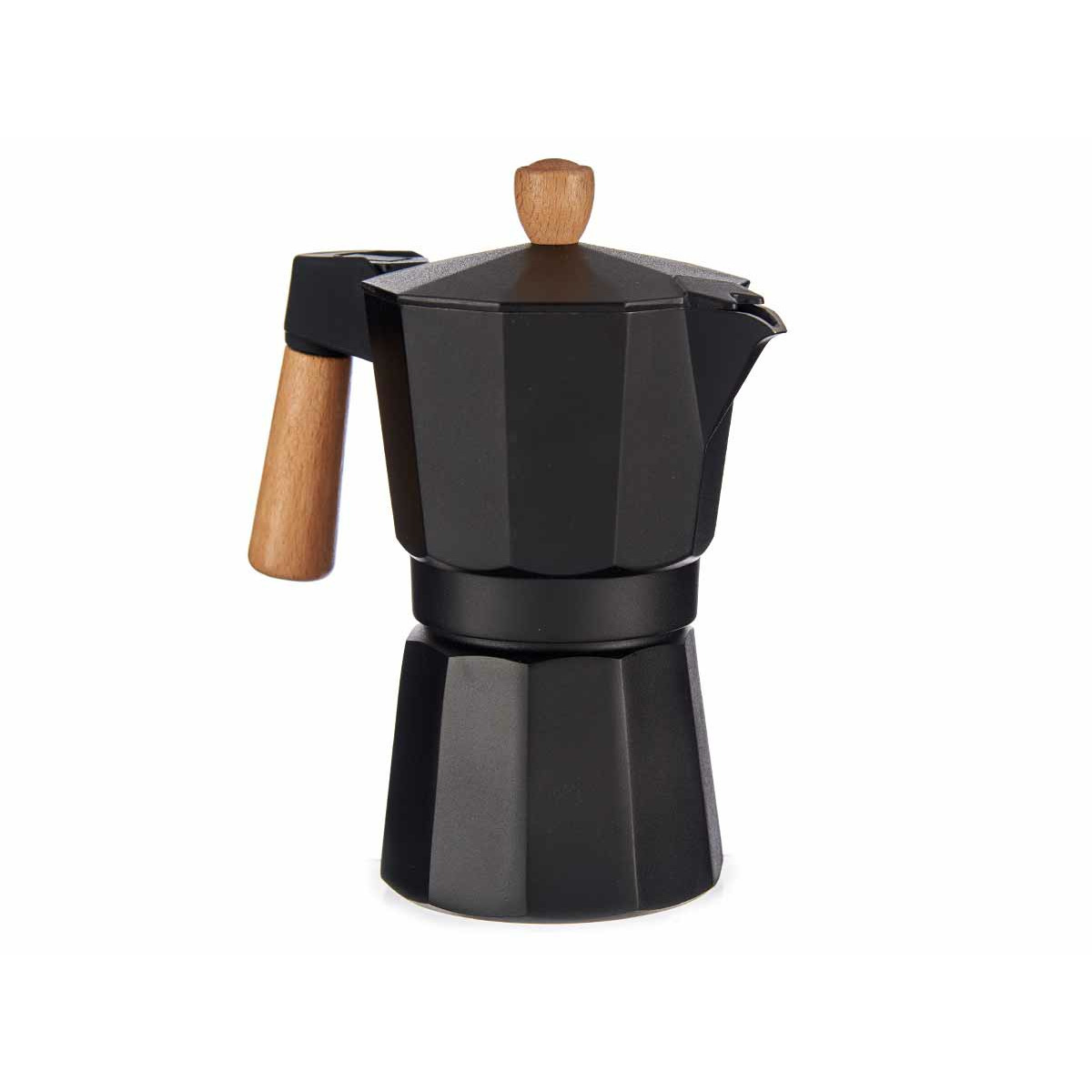 Kinvara Percolator Italiaans koffiezetaparaat Aluminium zwart 300 ml Koffiezetter