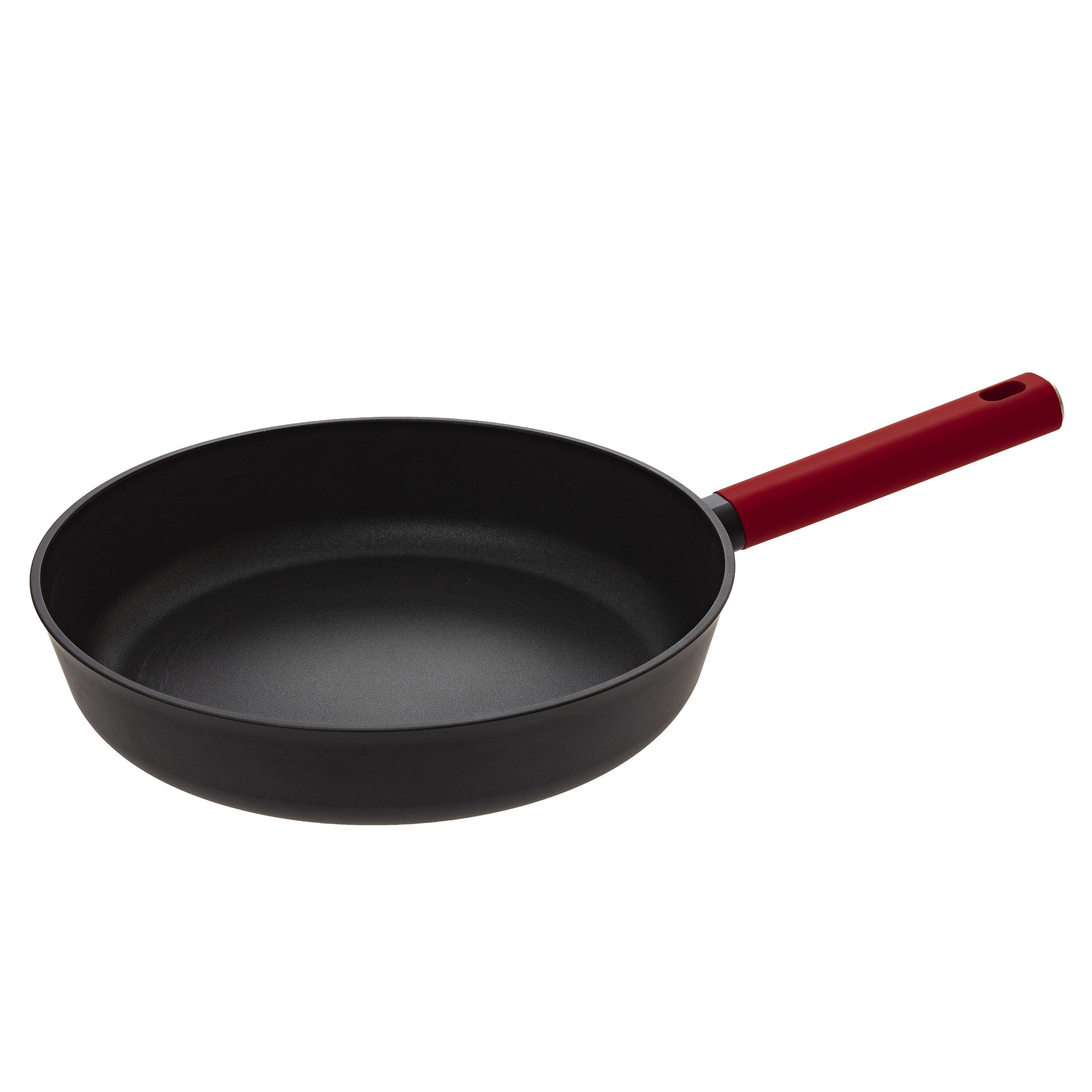 Koekenpan Alle kookplaten geschikt zwart-rood dia 29 cm