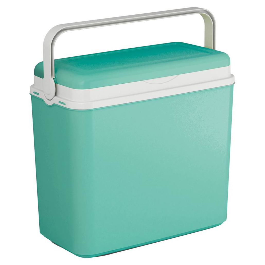 Koelbox turquoise groen 24 liter 39 x 24 x 40 cm