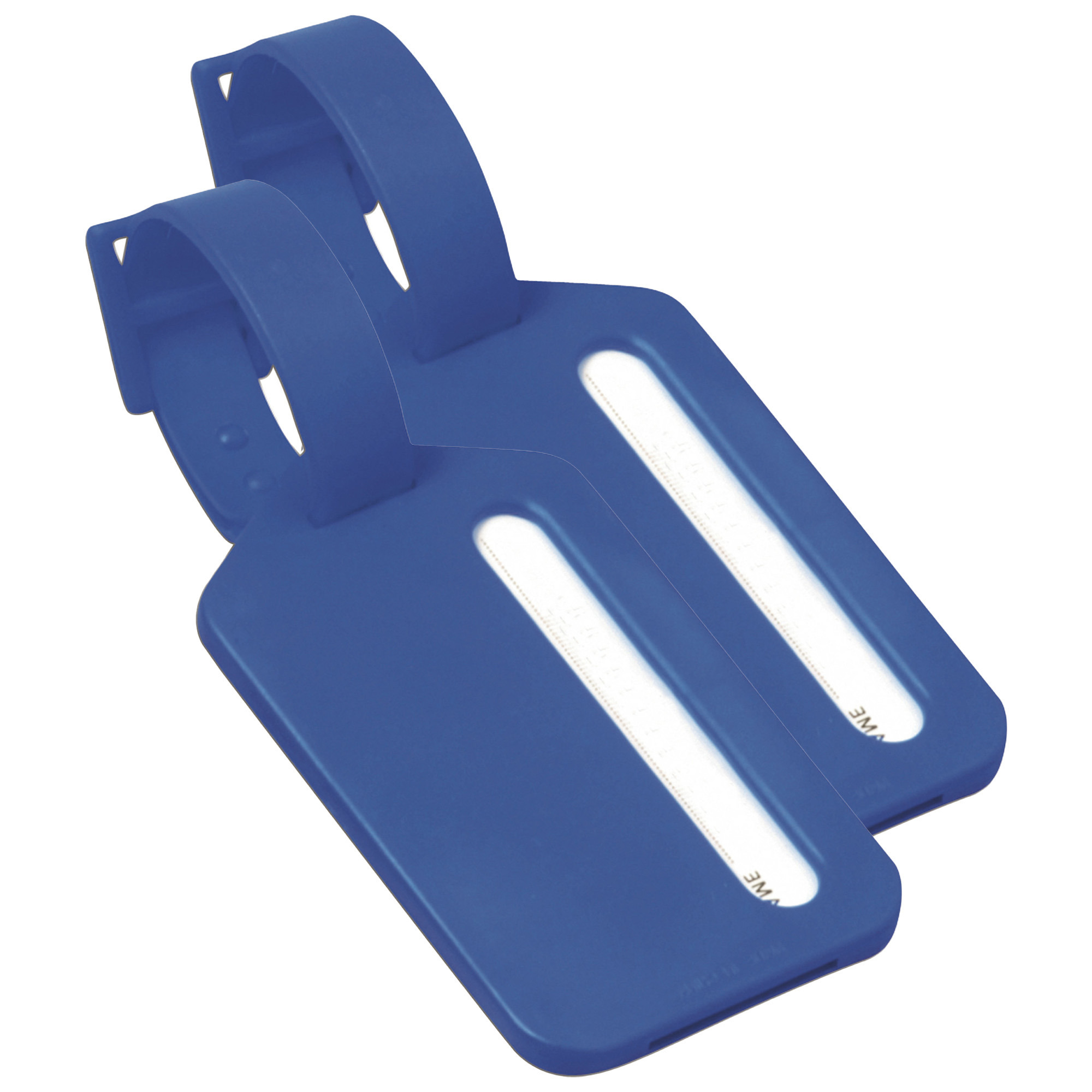 Kofferlabel Janina 2x blauw 9 x 5 cm reiskoffer-handbagage label