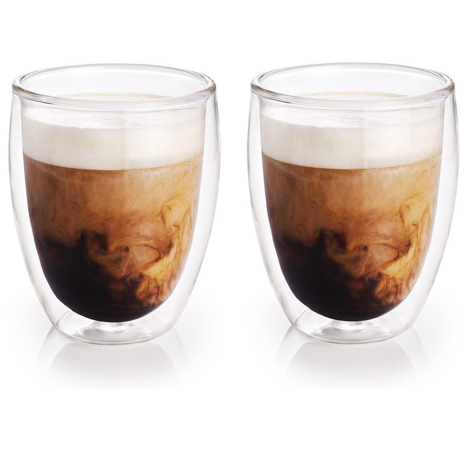 koffiekopjes-theeglazen 4x stuks 300 ml Barista Dubbelwandige glazen