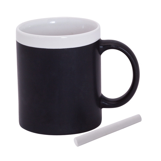 Krijt mok in het wit beschrijfbare koffie-thee mok-beker