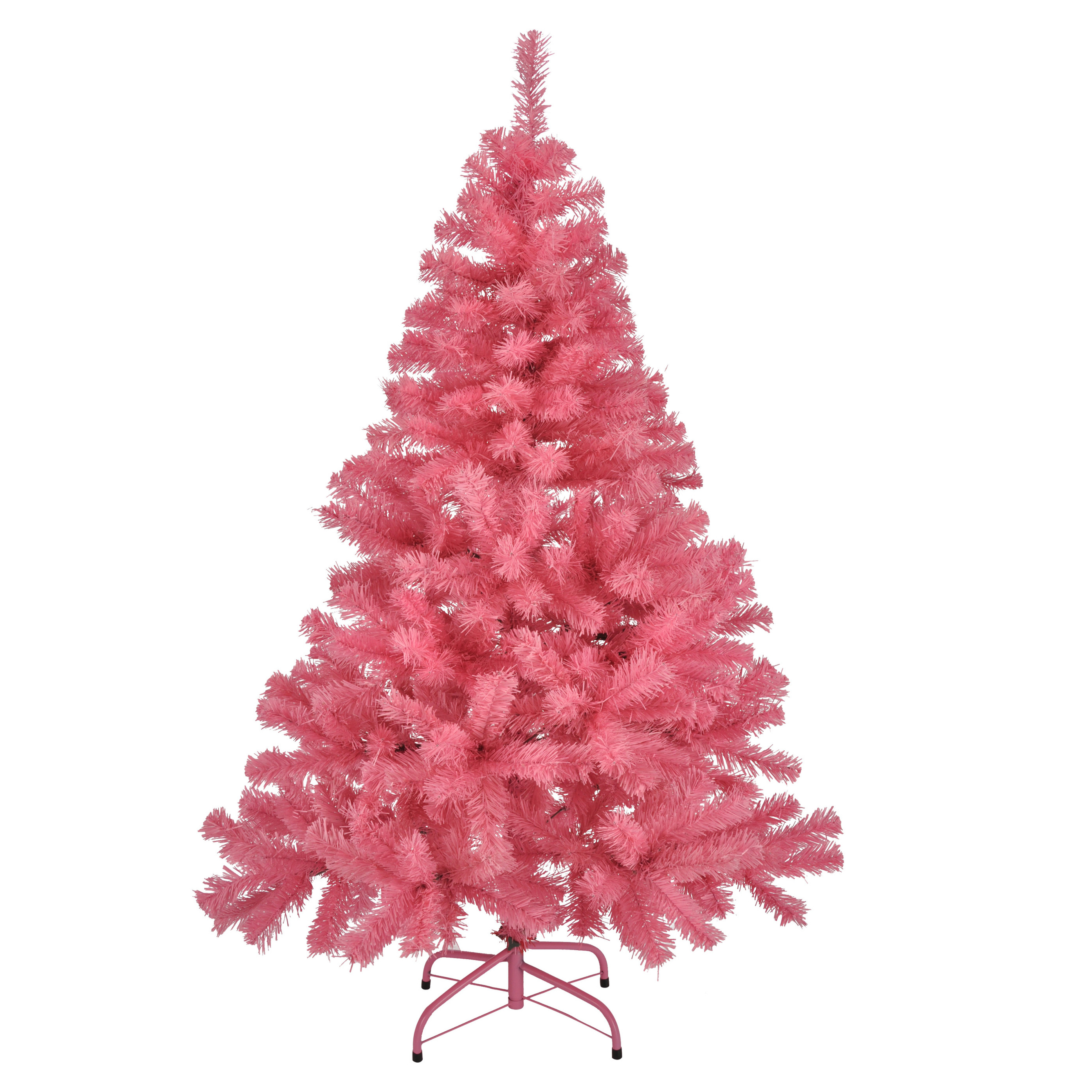 Kunst kerstboom-kunstboom roze 120 cm