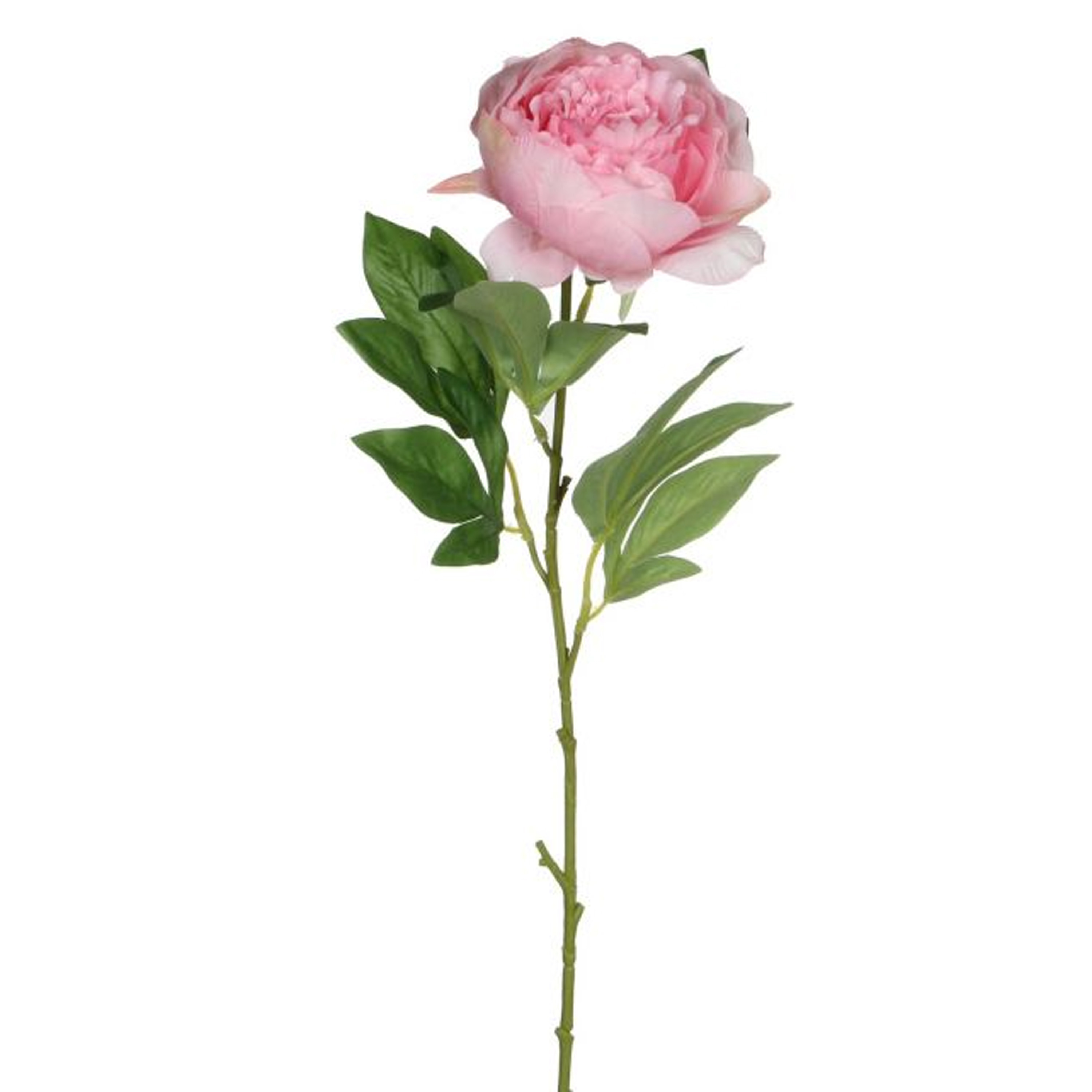 Kunstbloem pioenroos roze 76 cm polyester decoratie bloemen